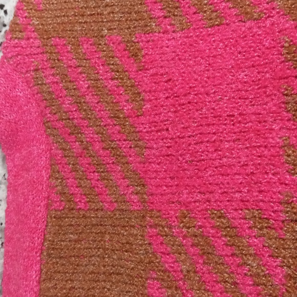 Maurices Pink Plaid Button Down Cardigan V-neck Button Down Women's Sz L - Picture 8 of 12